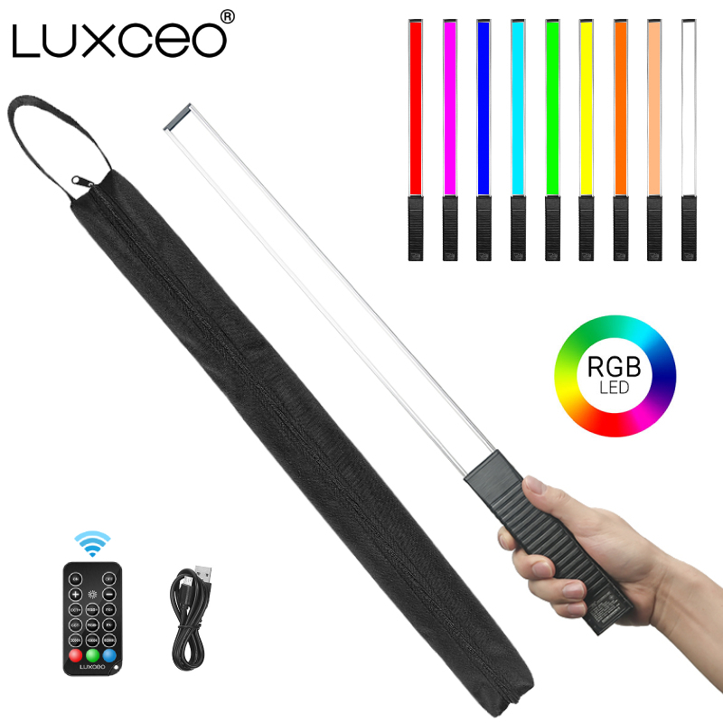 Photography Lighting Youtube - LUXCEO Q508A Ręczna lampa wideo RGB