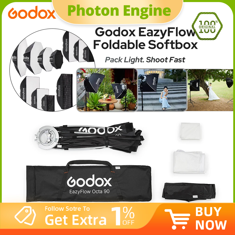 Photography Lighting Flash - Seria Godox EazyFlow Składany Softbox z