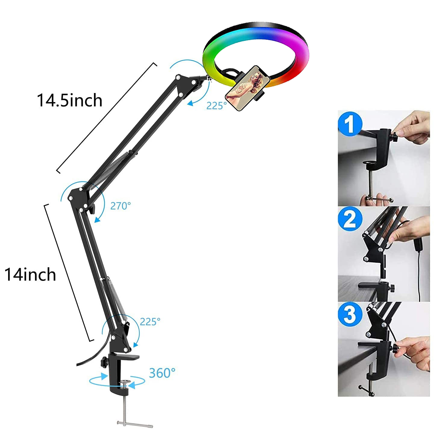 Lampa Pierścieniowa RGB do Sel – Photography Lighting Youtube recenzja i cena