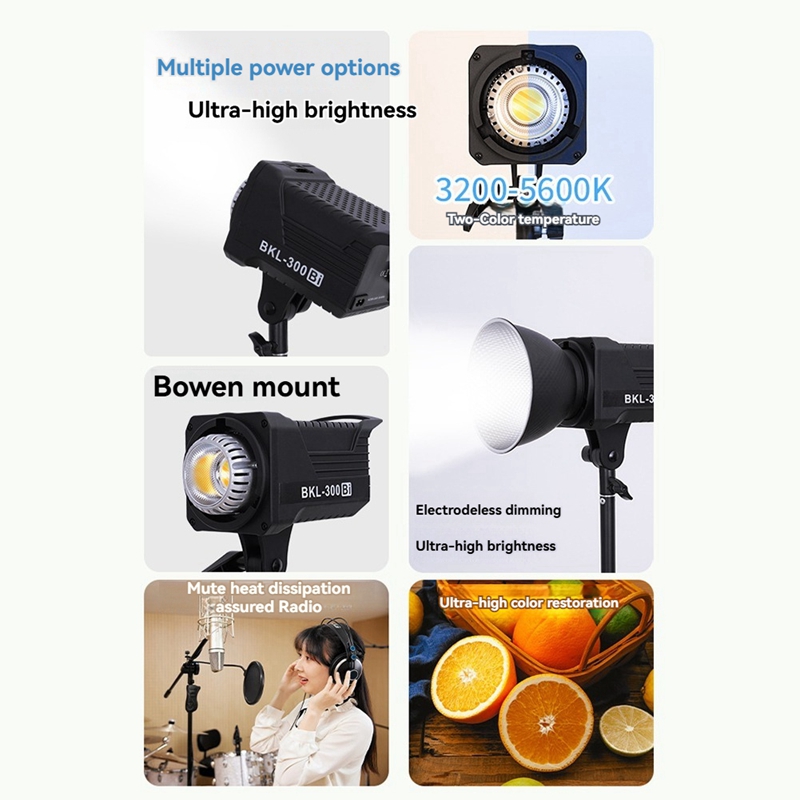 Lampa wideo Bi LED 300W, ciągł – Photography Lighting Video recenzja i cena